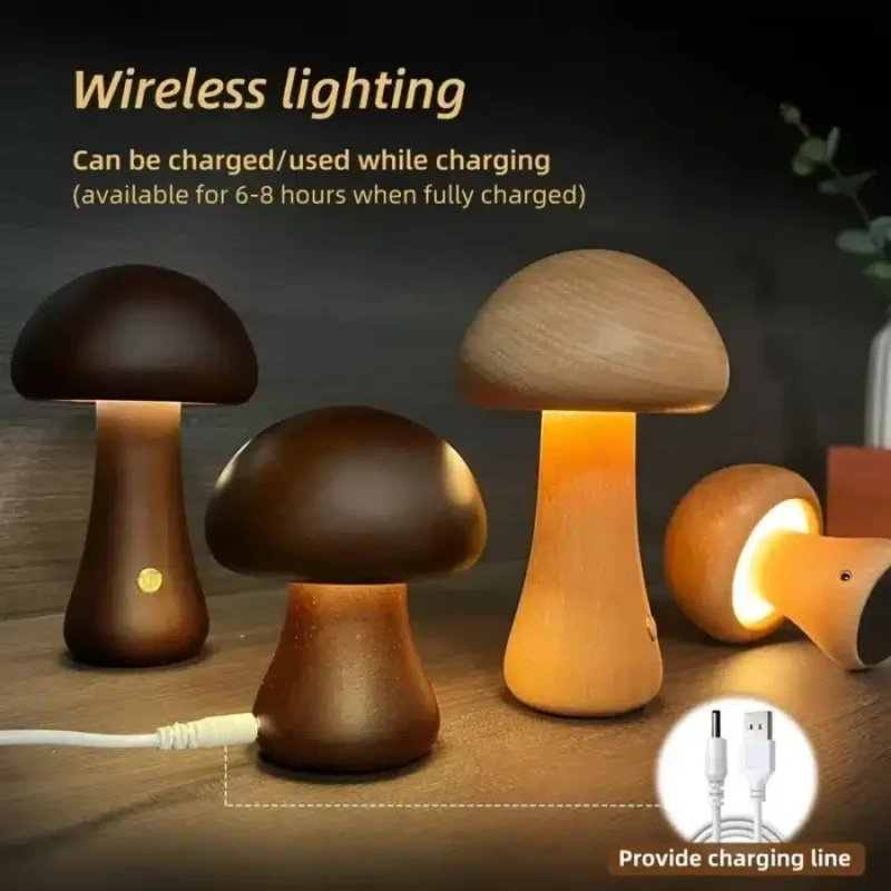 MushroomGlow Touch Lamp - Image 5