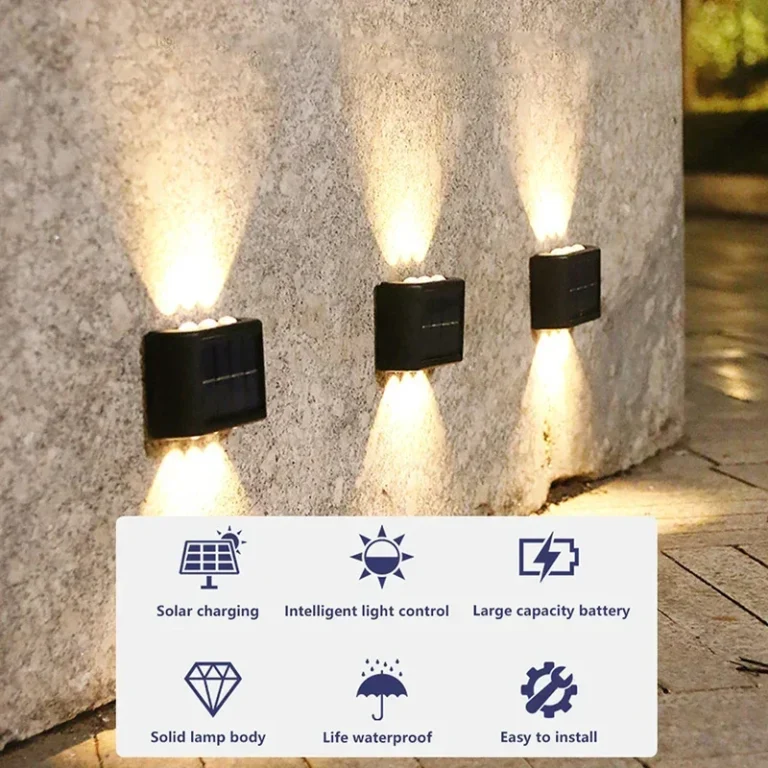 SolarGlow Waterproof Outdoor Wall Lamp photo review